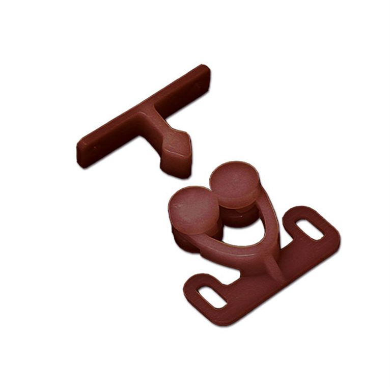 ferma antine 2 rotelle - marrone