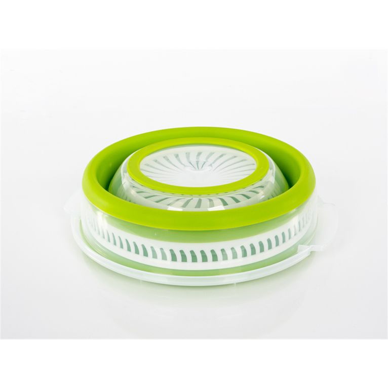 centrifuga per insalata pieghevole lime/bianco - camp4