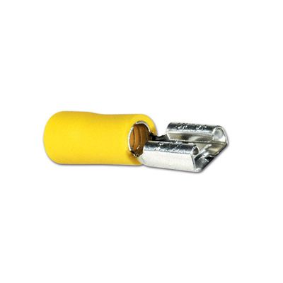 Faston femmina preisolato • Cavo Ø 2,6 / 6,6 • Giallo