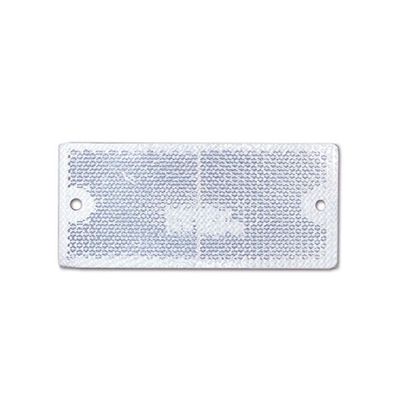 Catadiottro con fori • bianco • 105 x 48