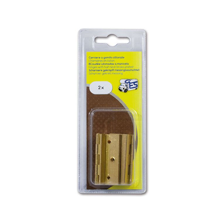 cerniera mezzo collo in ottone • blister