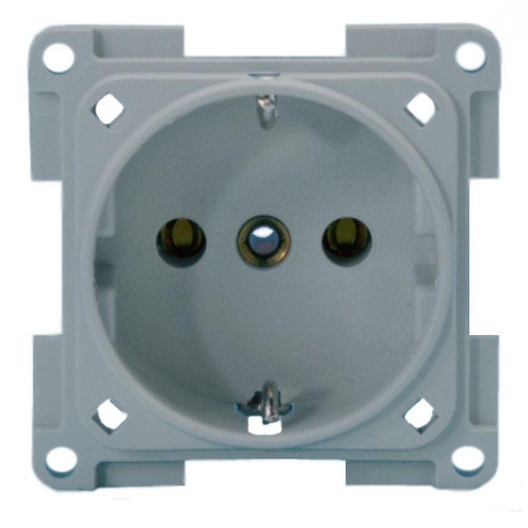 presa schuko grigio chiaro