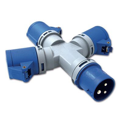 Moltiplicatore A 3 Vie Cee Ip44 - 16 A