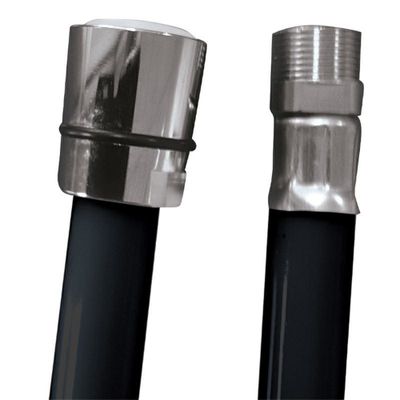 FLESSIBILE RICAMBIO IN PVC NERO 150CM. 3/8"" F x 15/1""