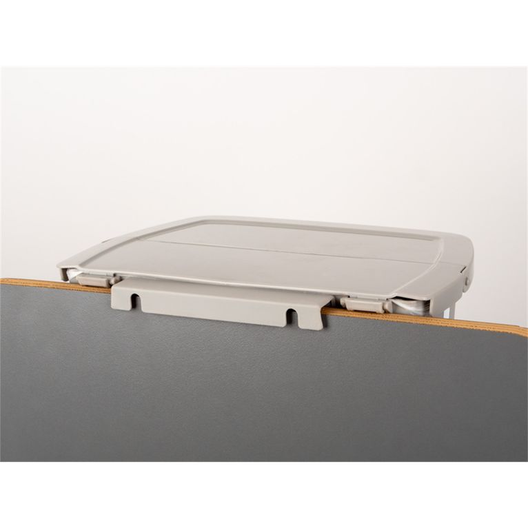 pattumiera pieghevole 8 l con coperchio grigio/bianco