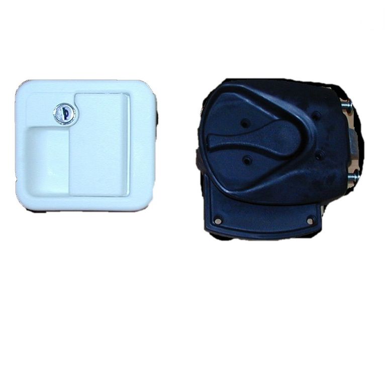 kit serratura portellone bianco per