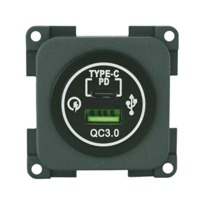 MP2USBC/M PRESA DOPPIA USB-A (3A) + USB-C (3A) 12V MARRO