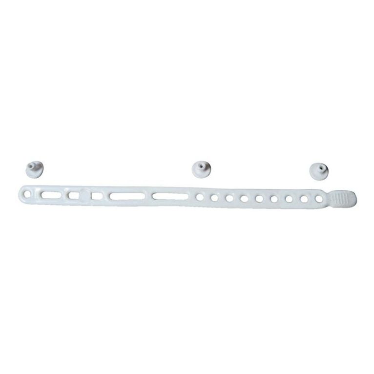 fermo portellone in plastica bianco