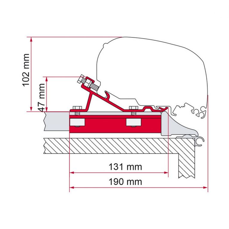 kit fixing bar per f80s / f65l util - fiamma
