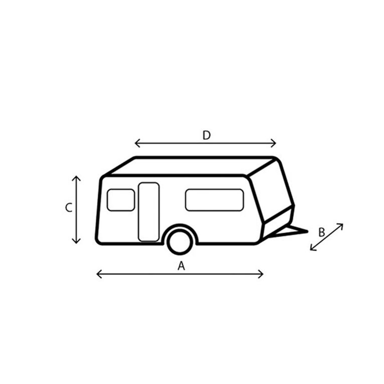 caravan cover 12 m • 800 x 250 x 220 cm - brunner