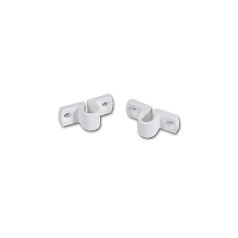 kit 2 fermi per asta • bianco • blister