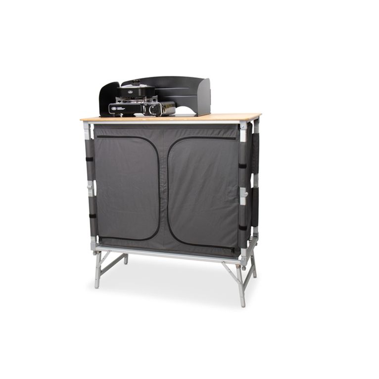 cucina da campeggio bamboo quick high piedi pieghevoli