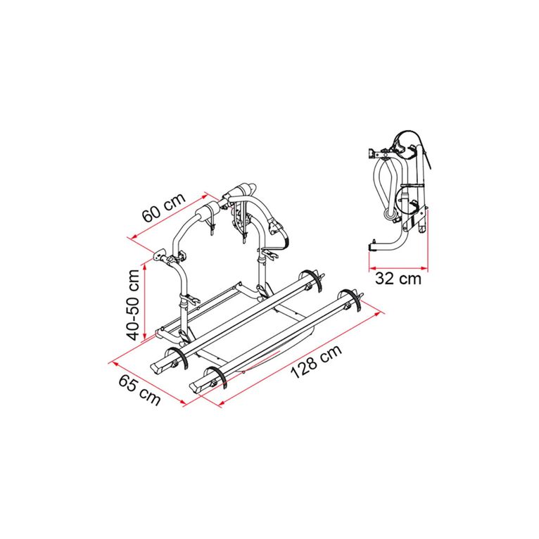 carry-bike cl black fiamma – portabici da parete per cam