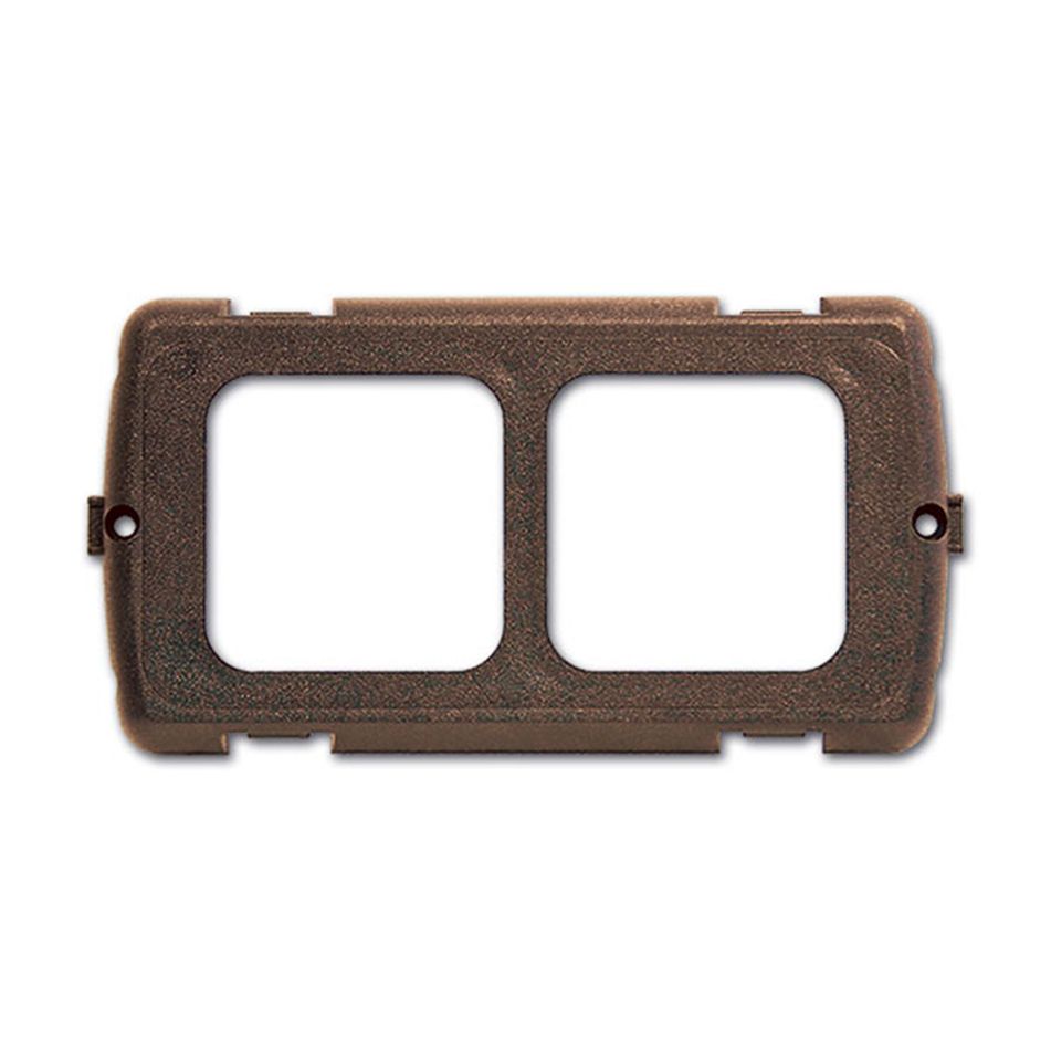 placca-supporto-2-moduli-star-marrone