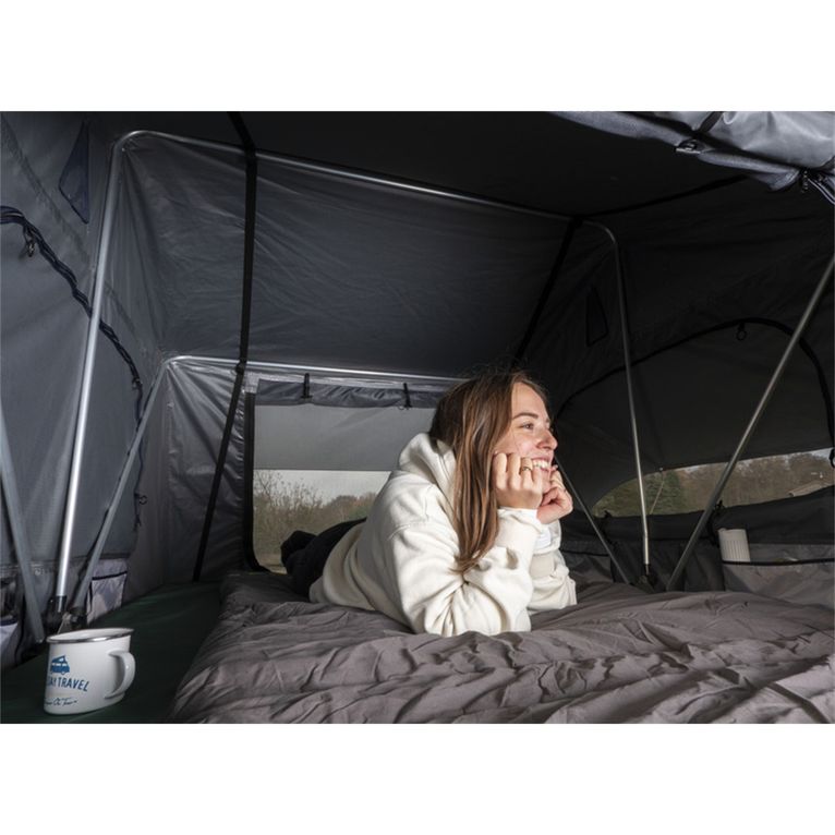 tenda da tetto wallaby 2 240x140x130 cm grigia
