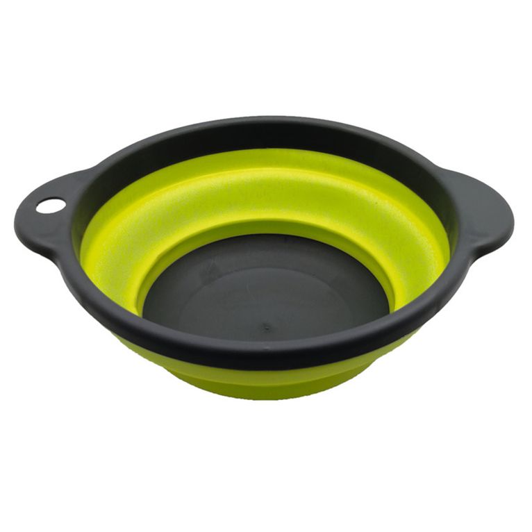 ciotola pieghevole ø 20 cm h 3,5/9 cm grigio/lime