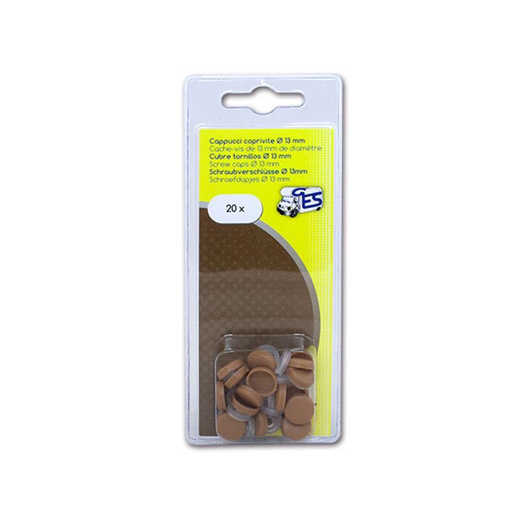 cappuccio coprivite ø 13 • 20 pz • marrone chiaro • blis