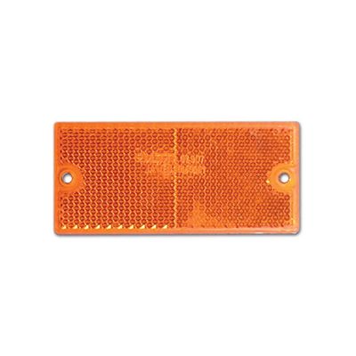 Catadiottro con fori • arancione • 105 x 48