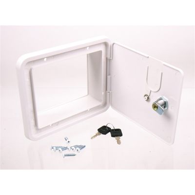 Sportello di servizio con serratura 151x166 mm bianco