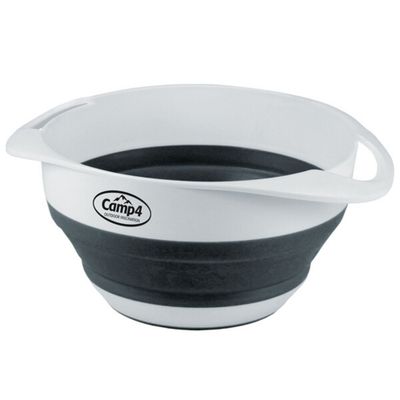 Set ciotola e colino in silicone bianco/antracite