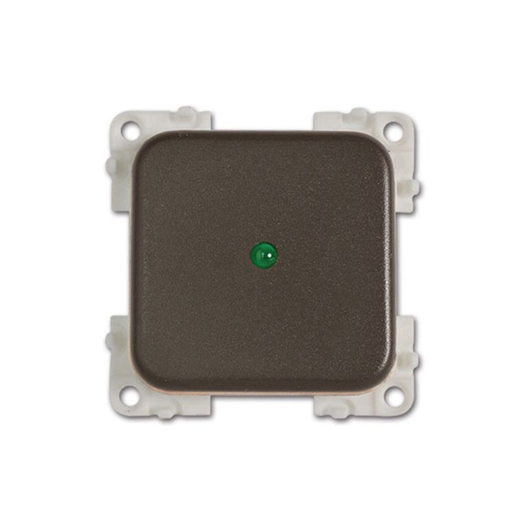 interruttore con led • 12 v • verde / marrone