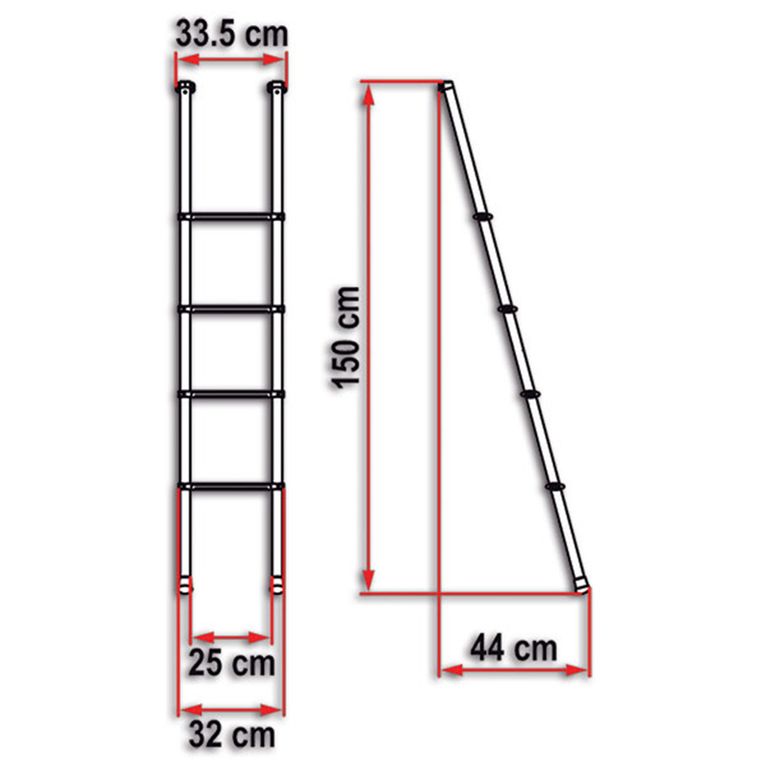 scaletta deluxe 4 b - fiamma