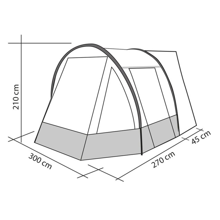 veranda per van tour easy young 2, 180-200 cm