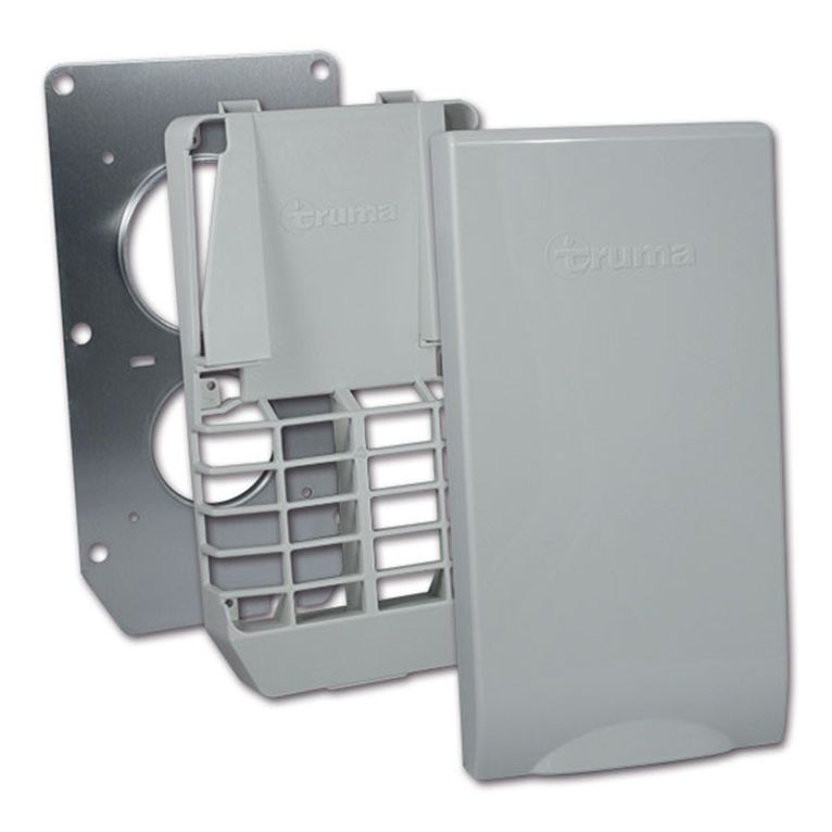 kit griglia coperchio grigio chiaro e staffa