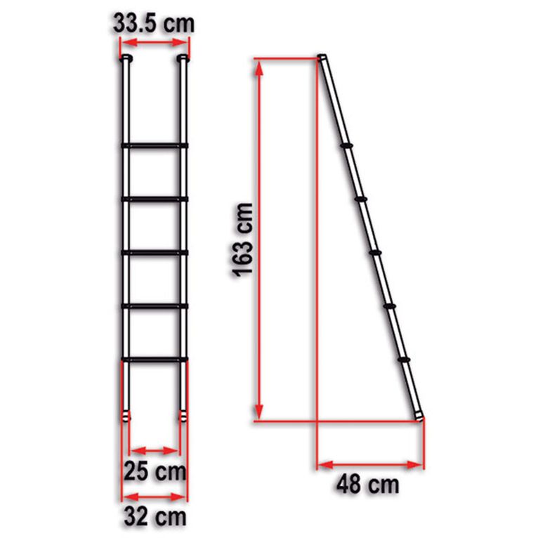scaletta deluxe 5 b - fiamma