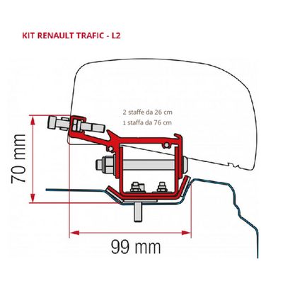 KIT RANAULT TRAFIC L2 - Fiamma