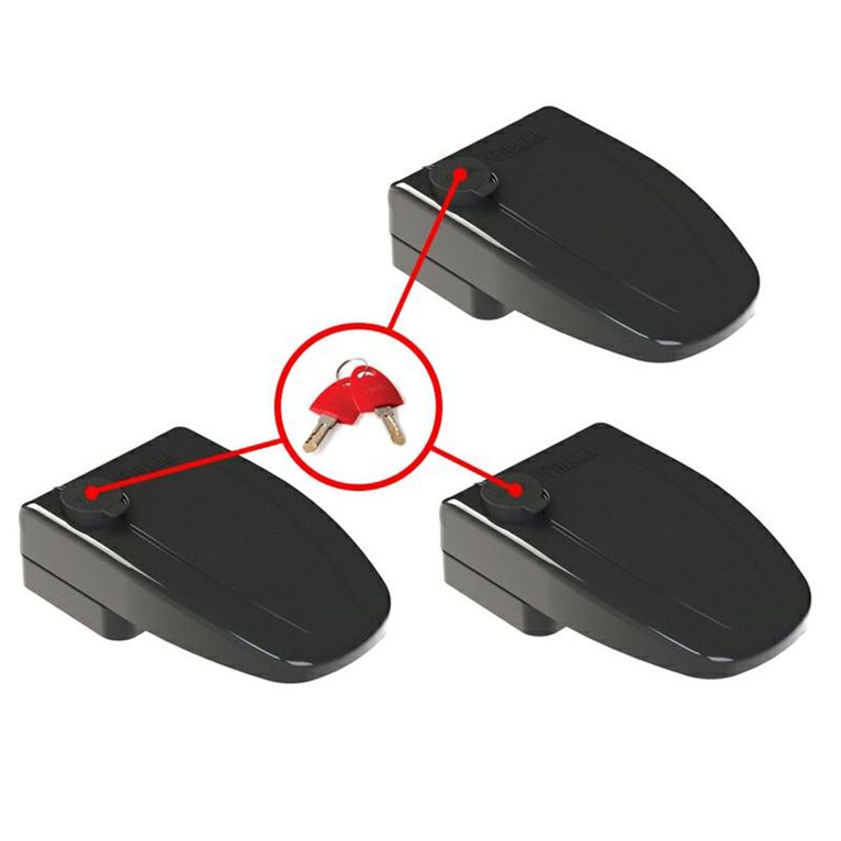 blocco di sicurezza safe door 3 black - fiamma