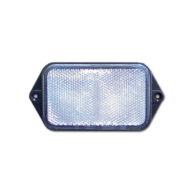 catadiottro fissaggio a vite • bianco