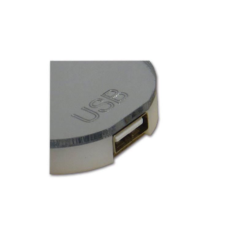 faretto - 1 led - luce bianca fredda - usb - nero