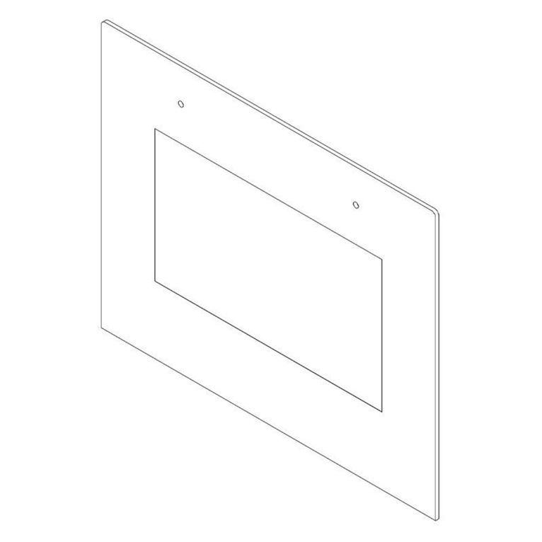vetro ricambio est.specchio porta forno serie300/311