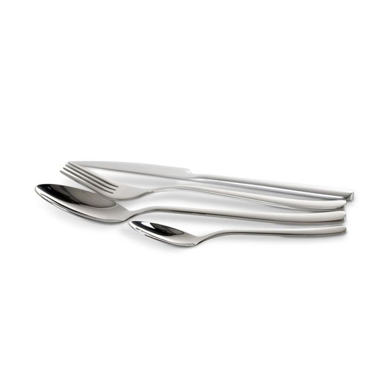 posate in acciaio inox lucido 16 pz per 4 persone