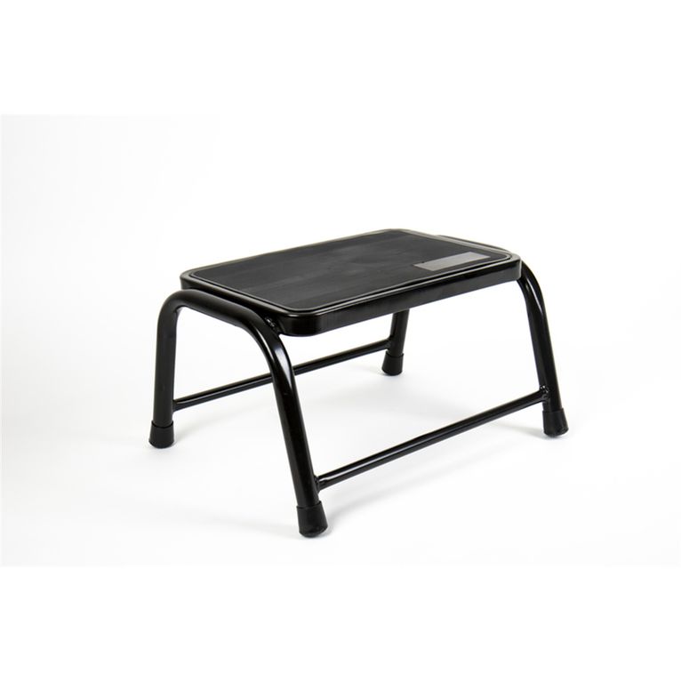 gradino singolo in acciaio nero h25 cm, 150 kg - carbest