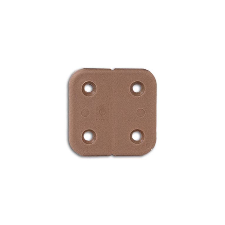 cerniera plastica marrone