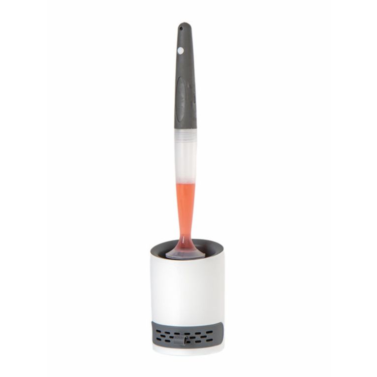 scopino wc in silicone con vaschetta e vano detersivo